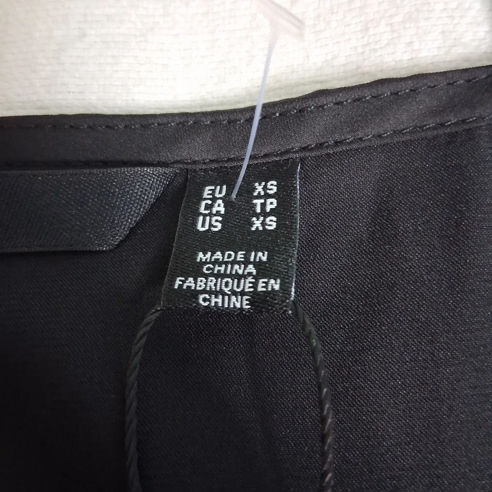 Vero Moda Black Matte Satin Adjustable Spaghetti Strap Maxi Dress Single Tier XS